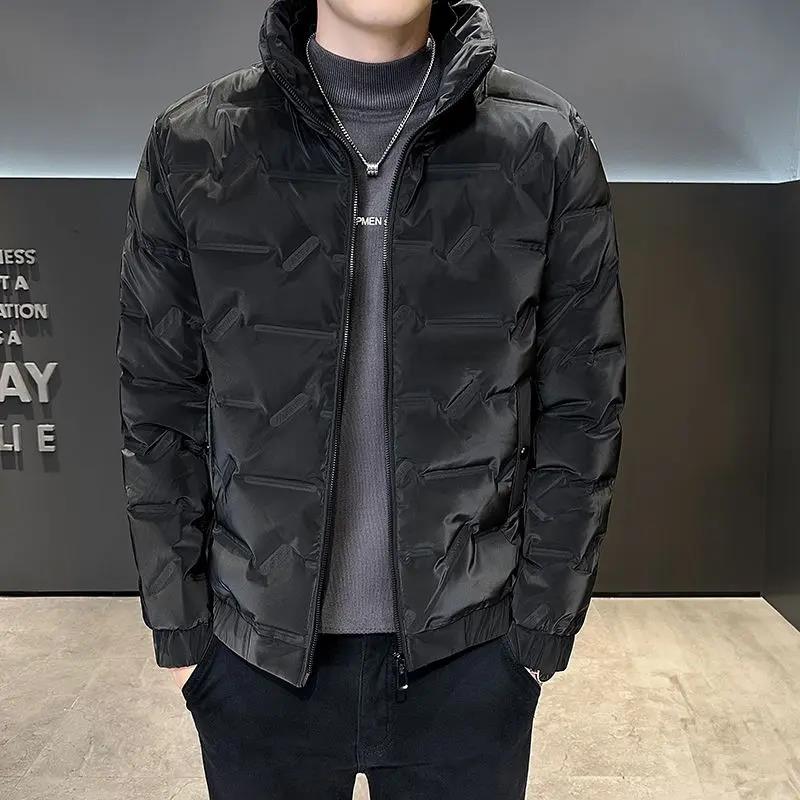 新款羽绒服羽绒棉服男士短款加厚2023年冬季新款立领保暖加厚外