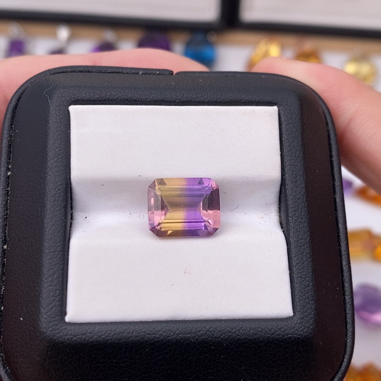 【闪购商品】黄晶纯天然紫黄晶假一赔十银S925镶嵌