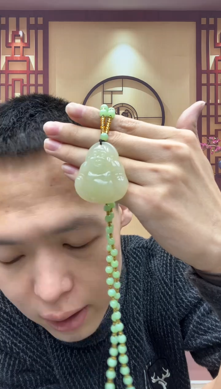【闪购商品】和田玉颈饰未镶嵌蜂蜜水佛公吊坠