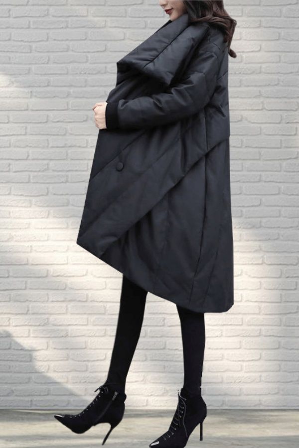 中长款羽绒羽绒服2023年冬季新款女装韩版时尚宽松大码显瘦斗篷大
