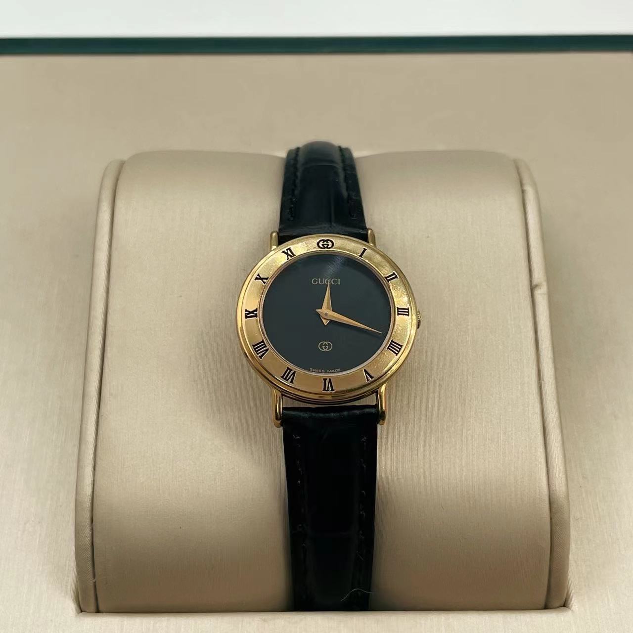 95新 GUCCI/古驰 石英腕表25mm/公价18999/WH5354