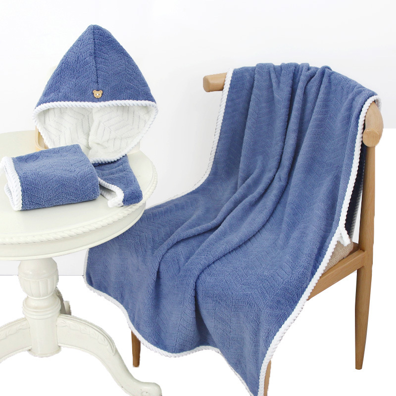 高档浴巾毛巾女比纯棉柔软可爱情侣家用学生包头加厚纯色超柔加大