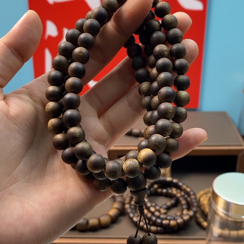 【闪购商品】沉香手串阿*白棋楠沉水0.8/108