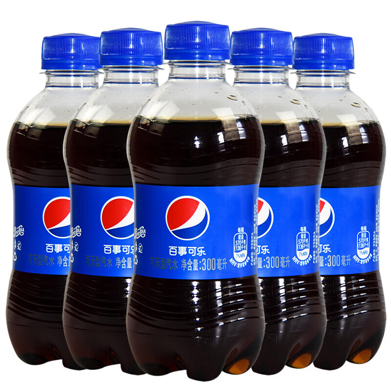 到手6瓶包邮可乐碳酸饮料300ml*六瓶迷你小瓶装可乐福利