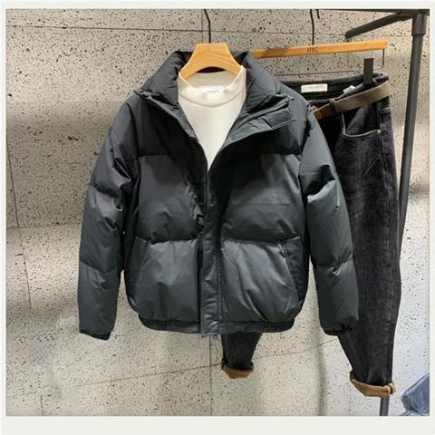 羽绒服男冬季新款潮流帅气短款面包服轻薄加厚保暖韩版潮牌外套羽
