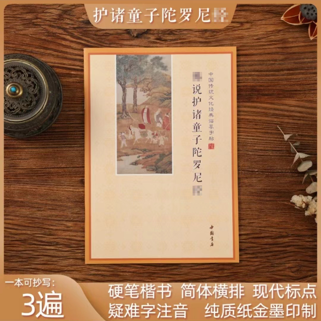 童子 chan悔中国经典传统文化 临摹字帖简体横版带拼音