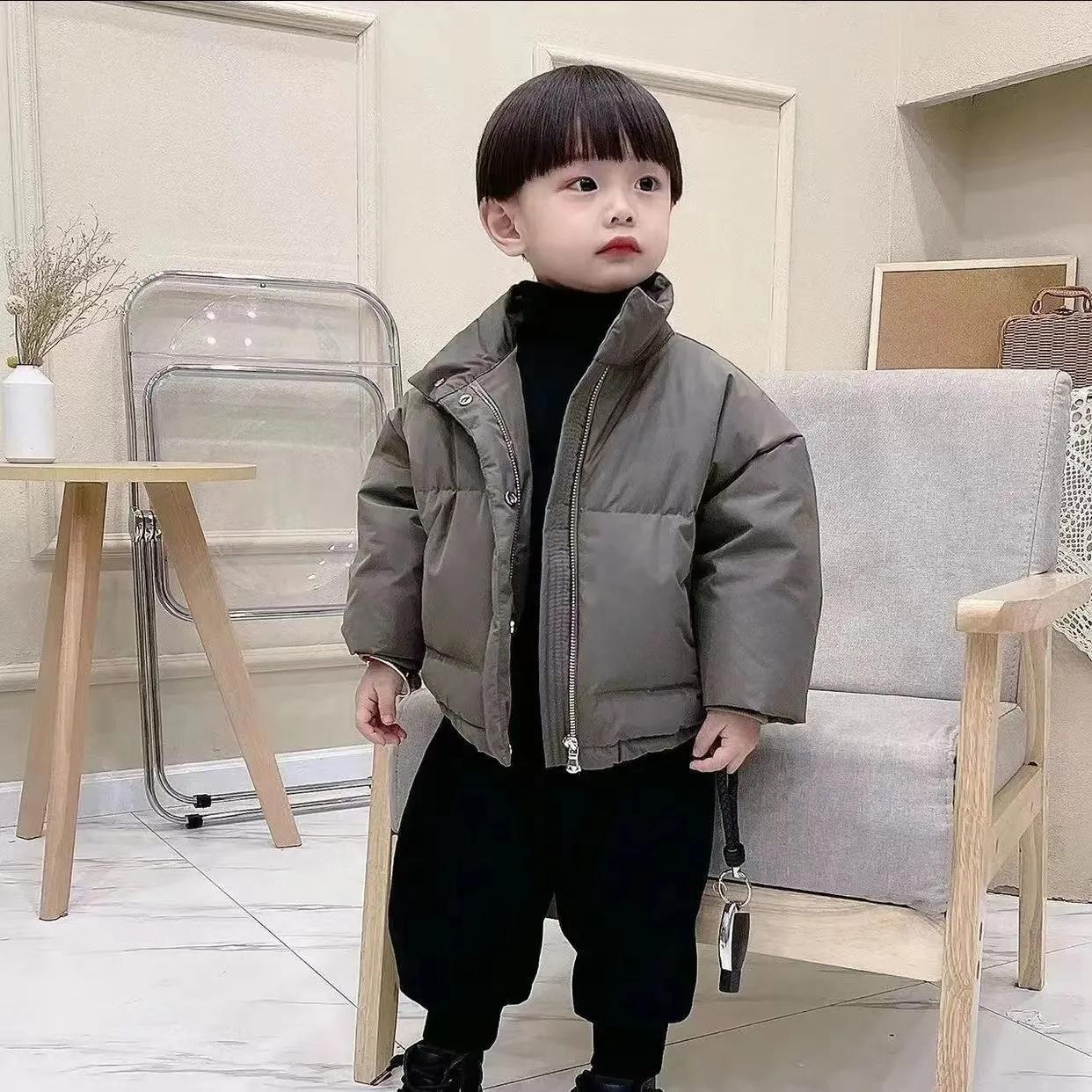 儿童装棉衣新款冬装男童时尚棉服洋气男孩中小童韩版宝宝冬季衣服