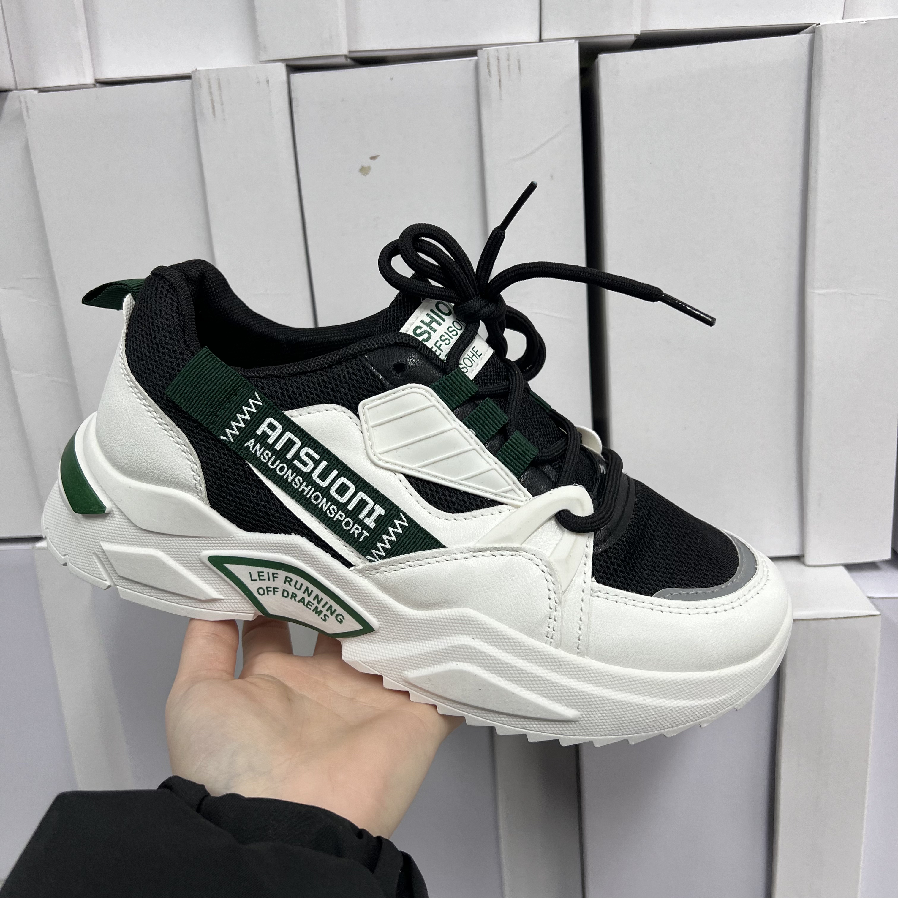 男鞋2024新款学生运动休闲鞋男跑步时尚板鞋潮流鞋GF887