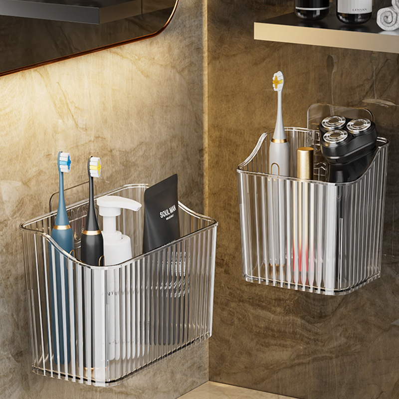 卫生间置物架洗漱台免打孔浴室壁挂式洗手间阳台厕所墙上收纳架子