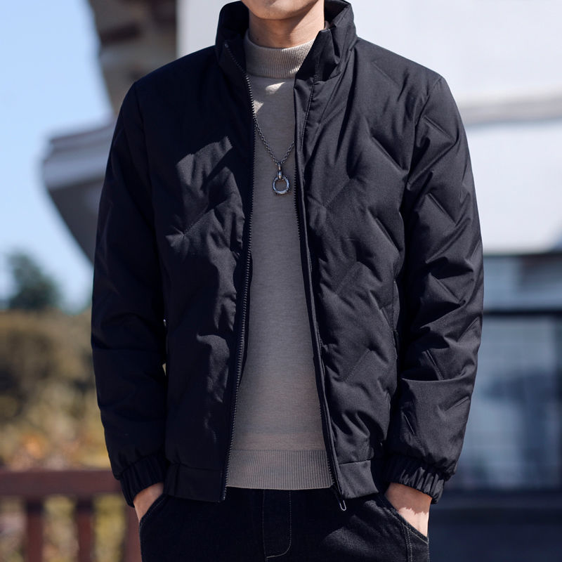 雪中飞80%白鸭绒羽绒服男士短款潮牌2023年冬新款韩版潮流轻薄立