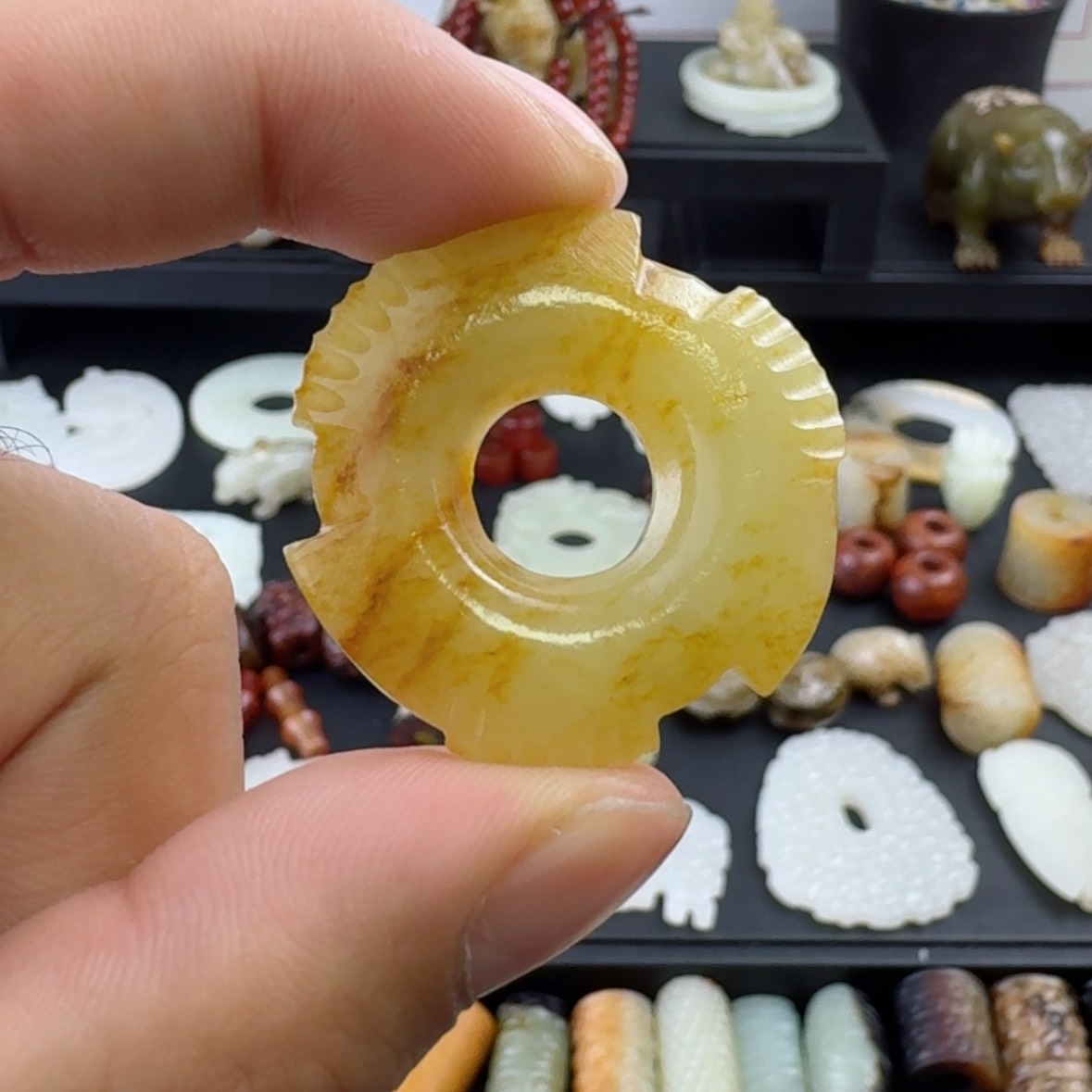 【闪购商品】和田玉（糖玉）颈饰未镶嵌梧**筑