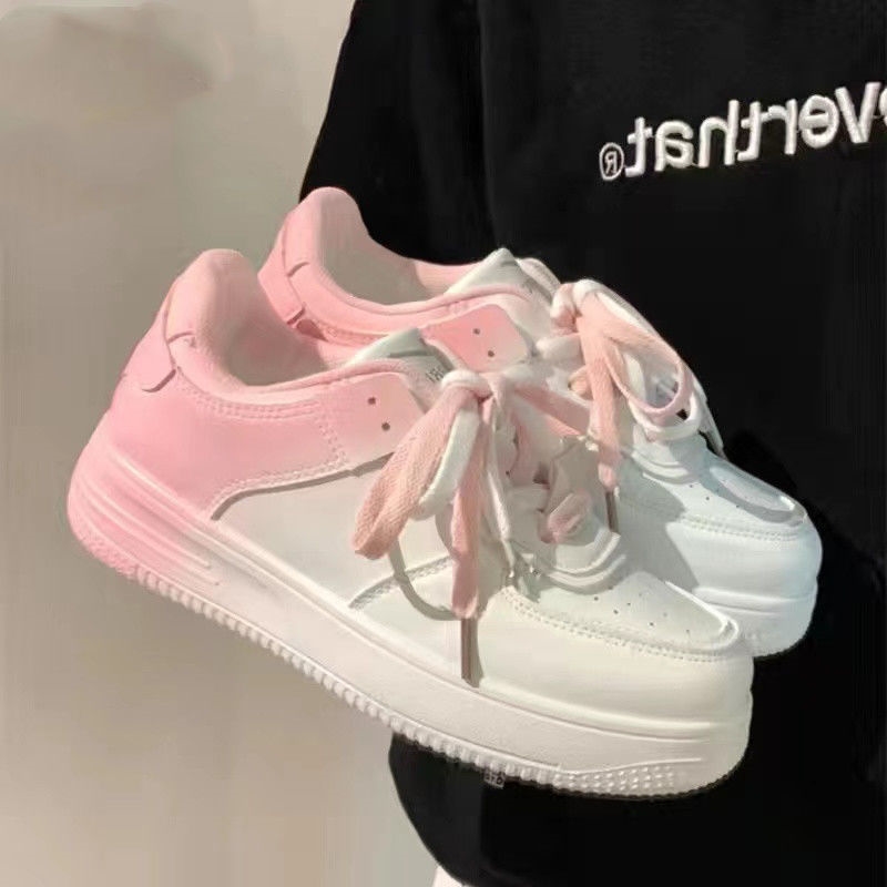 百搭秋季小众女童运动鞋透气女孩厚底鞋子2023新款儿童板鞋