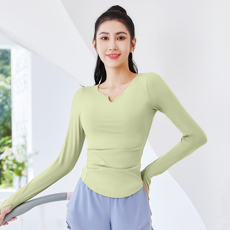 运动上衣女春秋加绒晨跑运动服健身衣速干专业跑步训练瑜伽服套装
