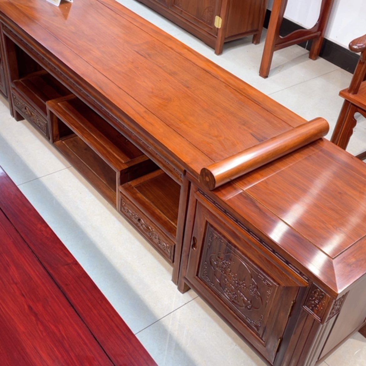 【闪购商品】花梨木类成套家具9**620号电视柜