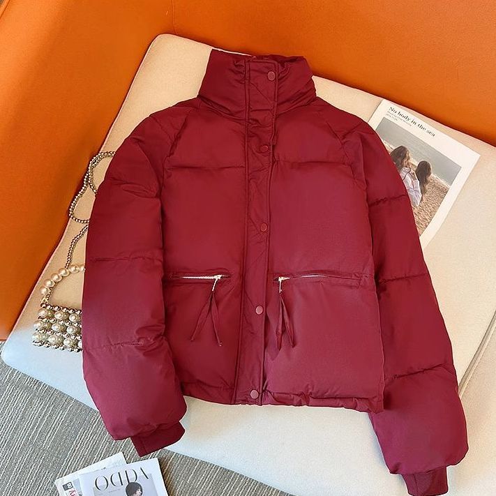 新款羽绒服2023新款爆款反季女士女款短款百搭韩版立领小个子加