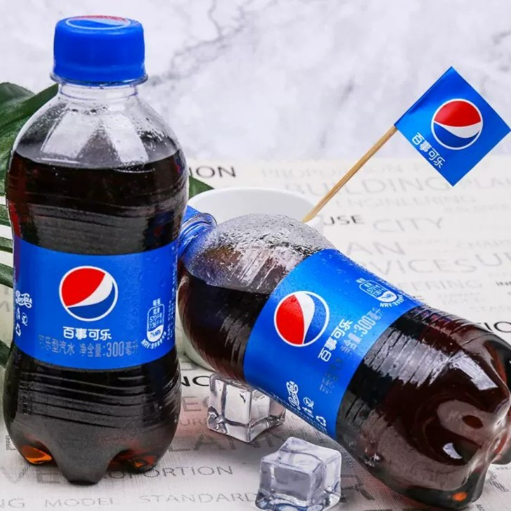 百事可乐潮流碳酸饮料汽水300ml*6瓶原味可乐饮料汽水百事可乐