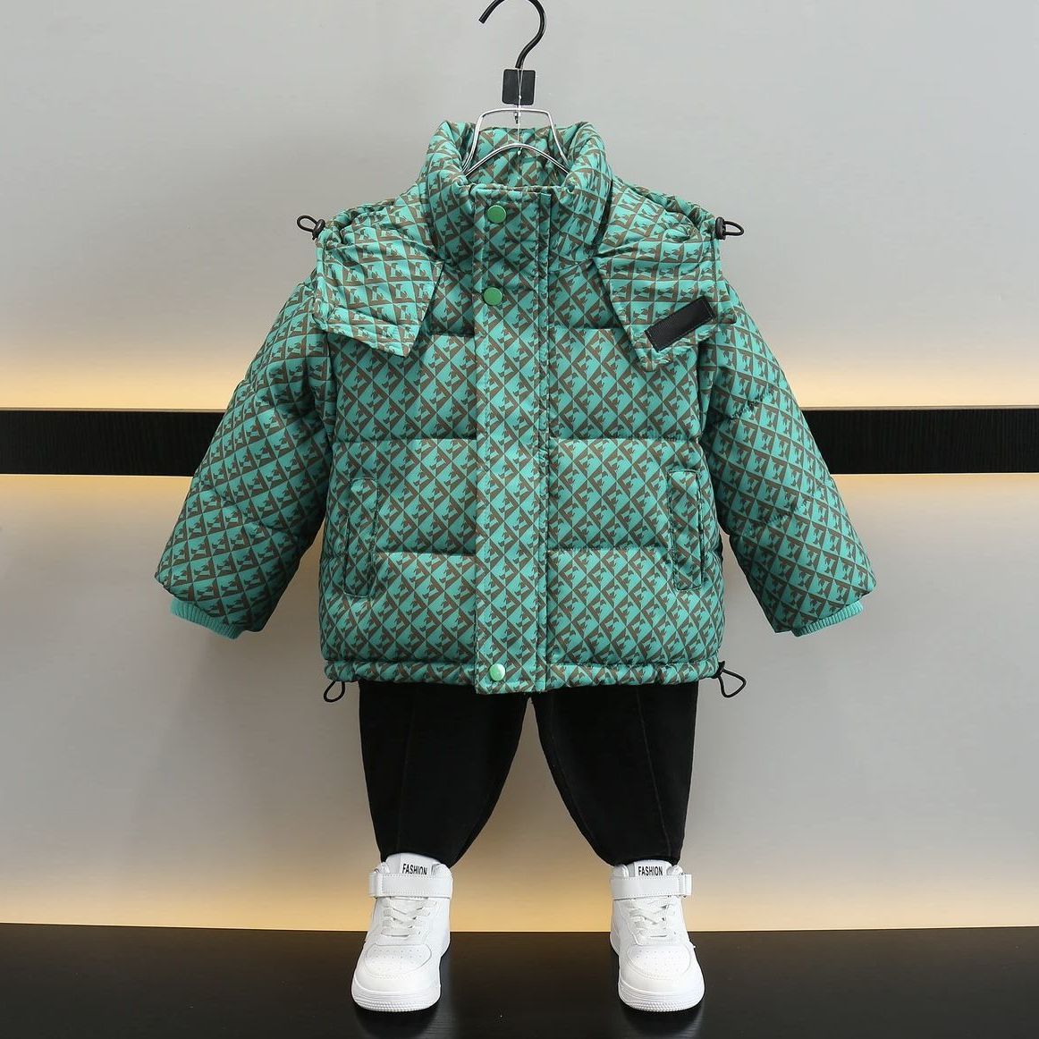 男童冬季2023棉衣儿童服时尚韩版外套新款中小童加厚潮流衣