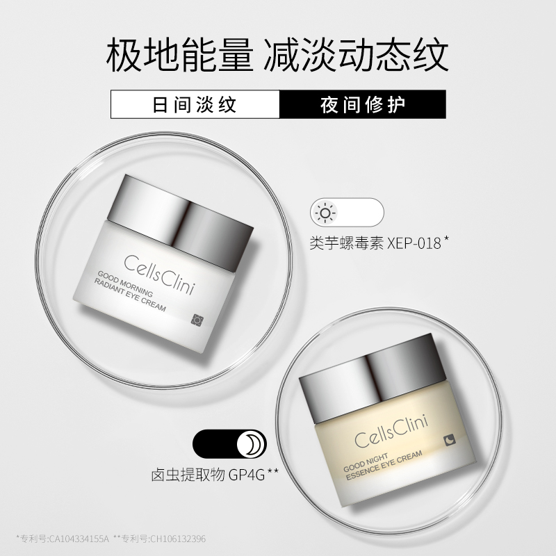 Cellsclini/希琳妮日夜臻萃眼霜套组淡纹修护紧致【到手2/4/8瓶】