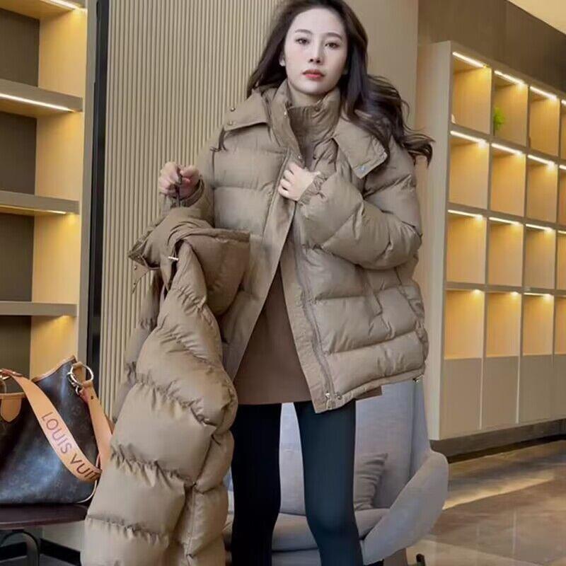 波司登羽绒棉服女2023年新款冬季韩版短款宽松加厚连帽时尚面包服