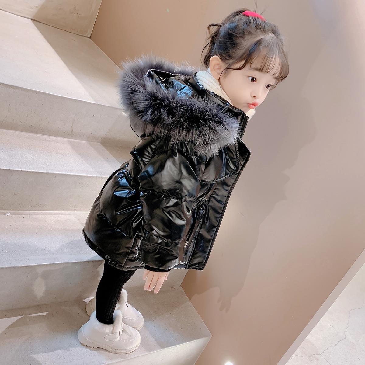 【小扬哥推荐】女童棉服新款女宝宝加厚中长款棉衣三防洋气小童韩