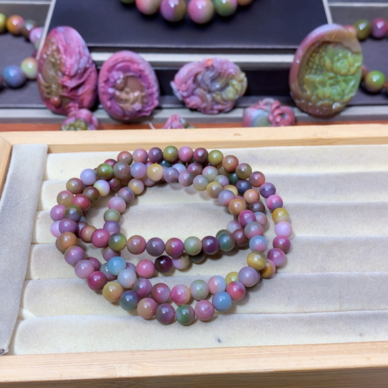 【闪购商品】玛瑙手链未镶嵌虎*子盐源