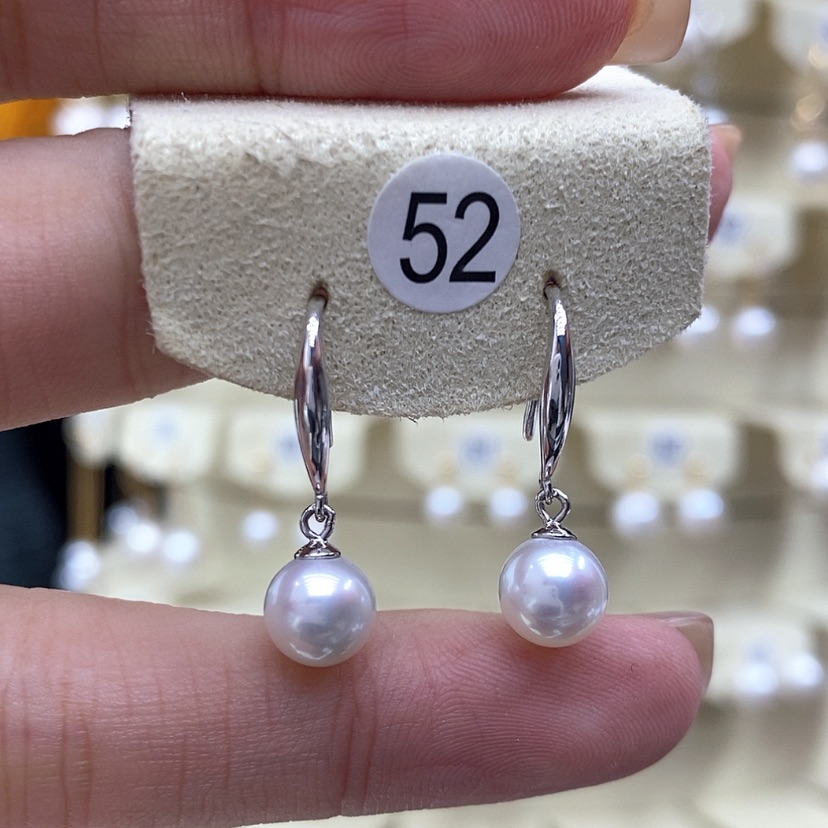【闪购商品】淡水珍珠耳饰银S925镶嵌