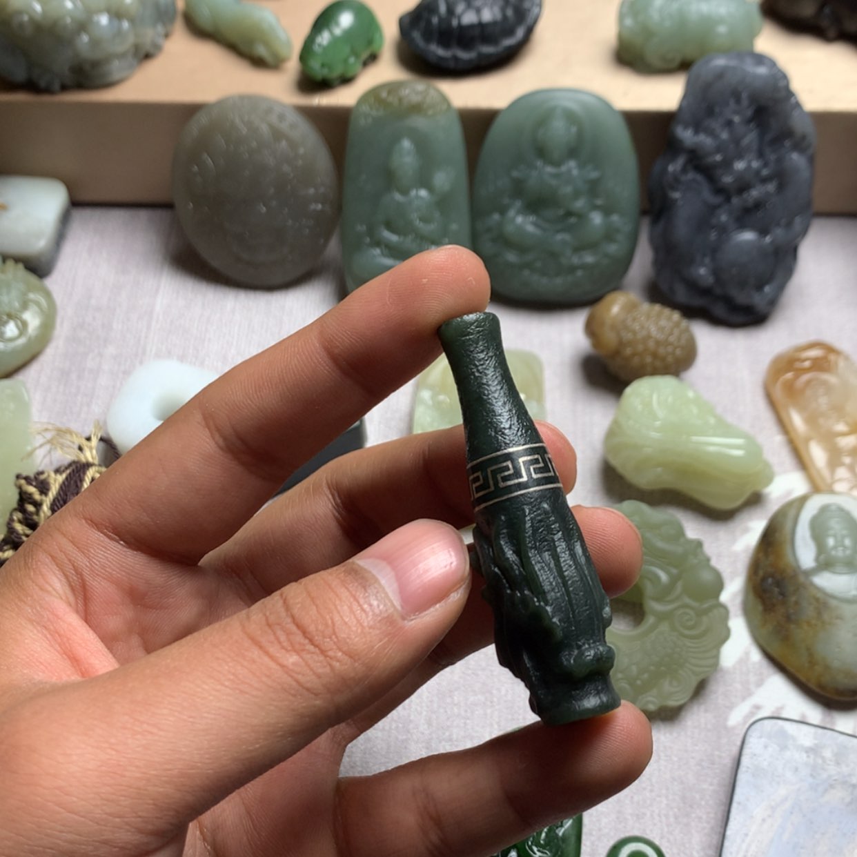 【闪购商品】和田玉颈饰未镶嵌王*雷