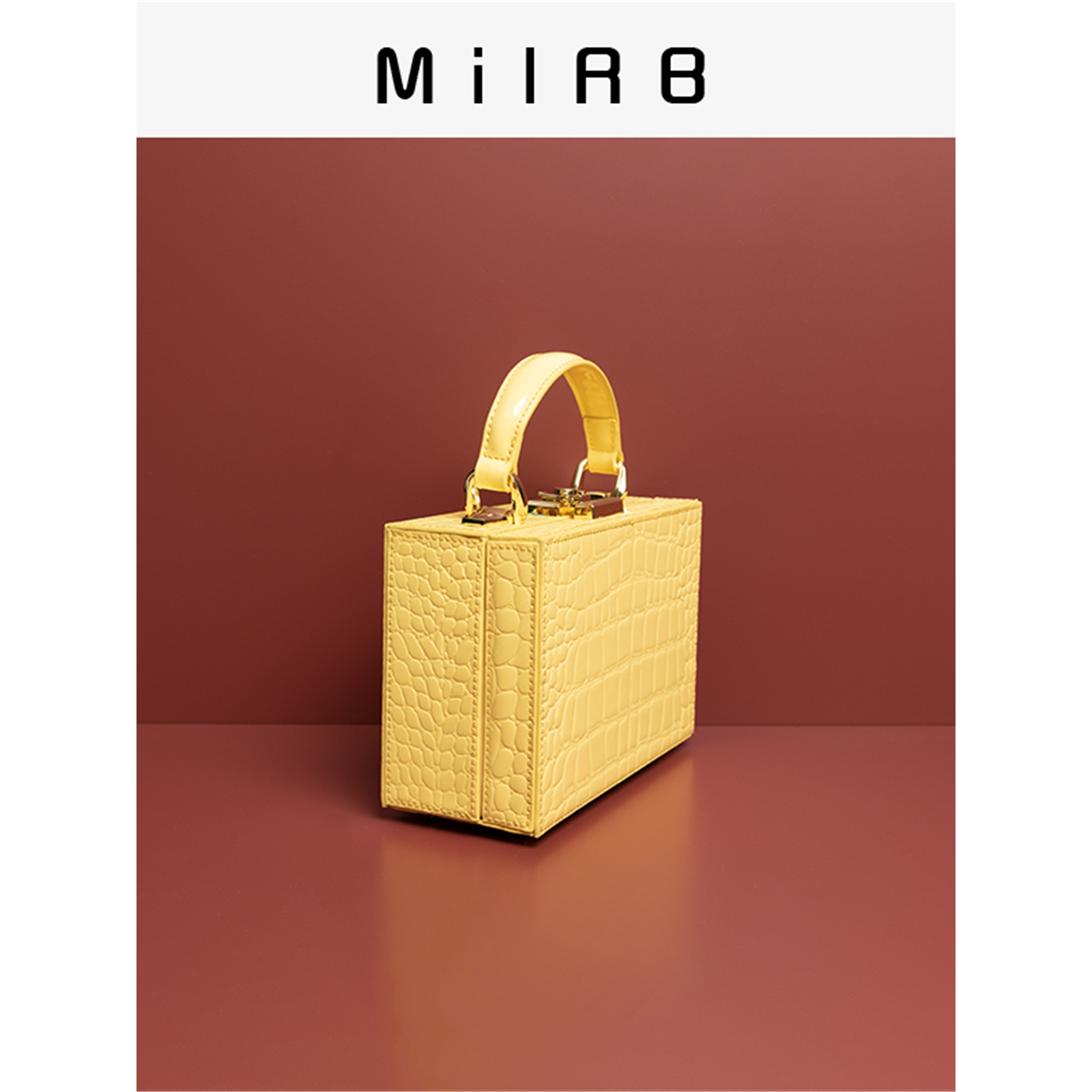 【MiLRB】手提法国小众包包女包新款2023秋秋小方包女斜挎盒子包