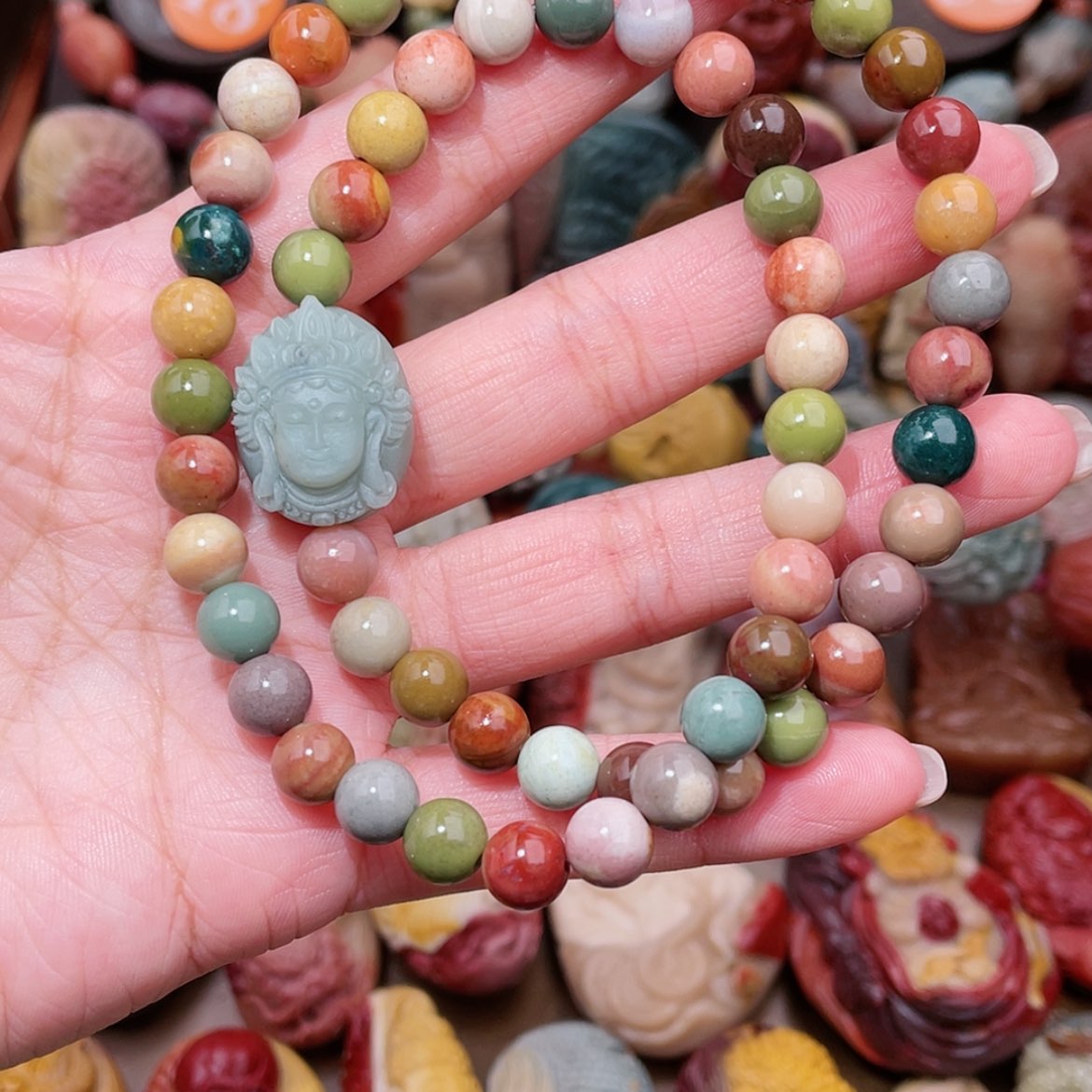 【闪购商品】石英质玉手链合金