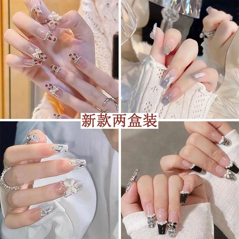 美甲穿戴甲假指甲贴片美甲甲片贴可摘带可反复自由拆卸穿戴H550