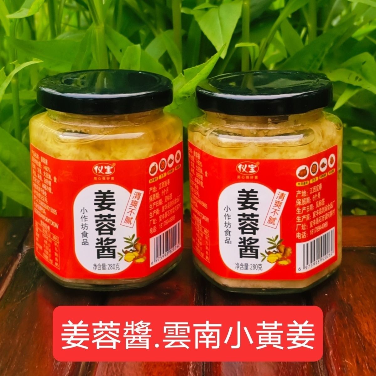 【小扬哥优选】姜蓉酱葱姜蒜蓉酱生姜泥白切鸡烤生蚝蒸海鲜粉丝扇