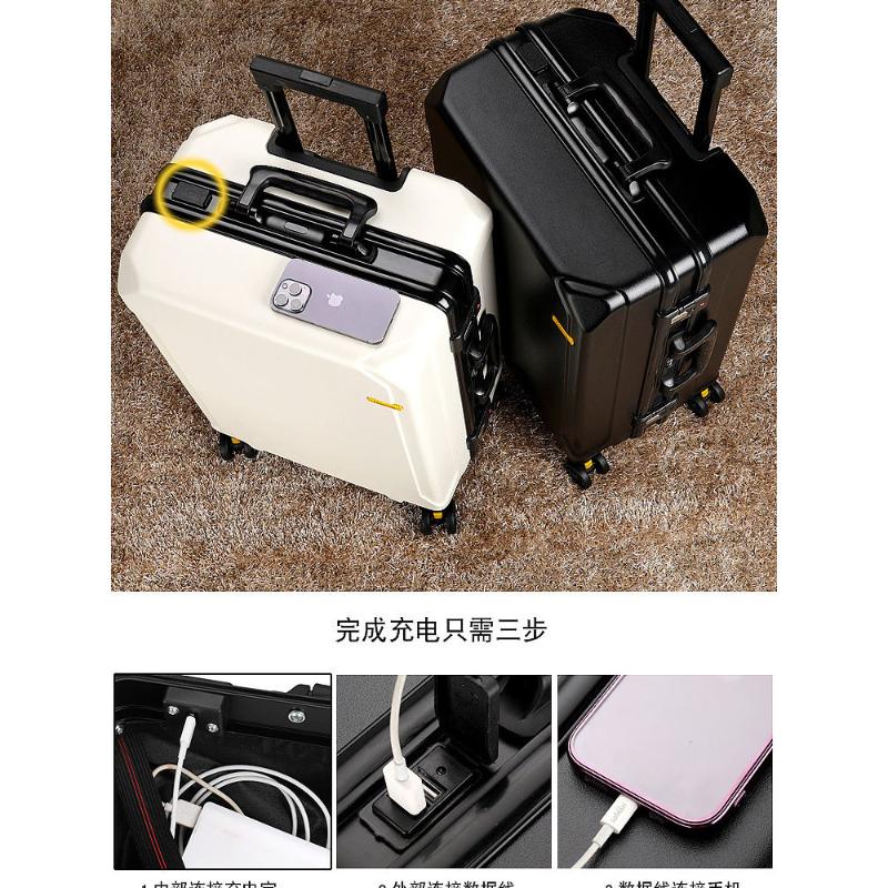 行李箱新款锁扣铝框结实加厚男女学生拉杆箱大容量静音万向轮皮箱