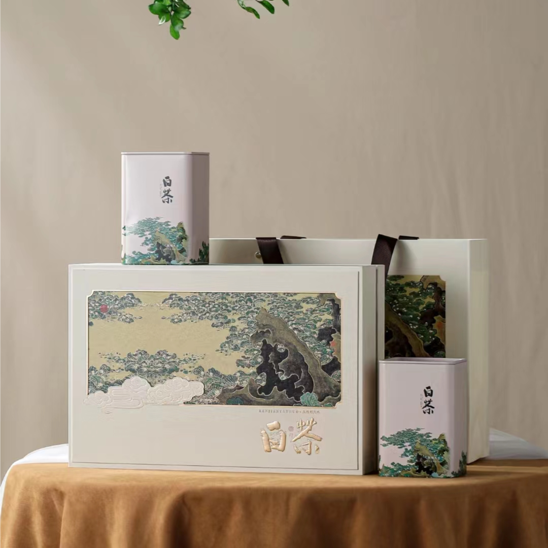 人间烟火白茶贡眉茶叶礼盒装2023新茶高端伴手礼年货