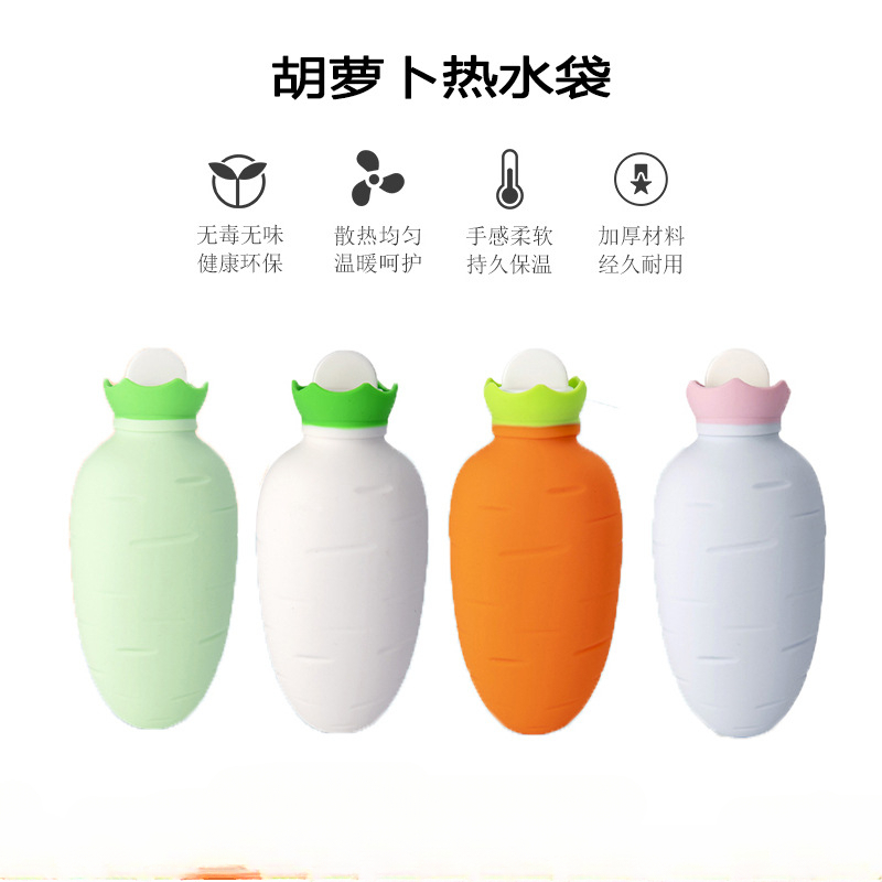 暖手宝食品级硅胶暖手袋硅胶热水袋学生暖手充水微波加热