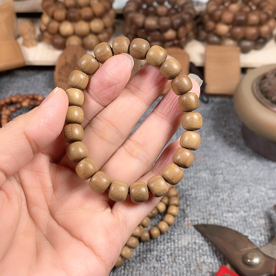 【闪购商品】檀香木手串/手链老山檀香8/9老型珠