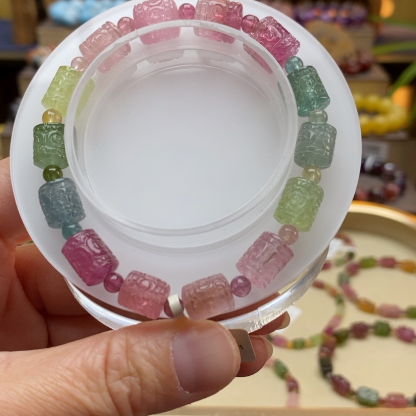 【闪购商品】碧玺手链未镶嵌微*?