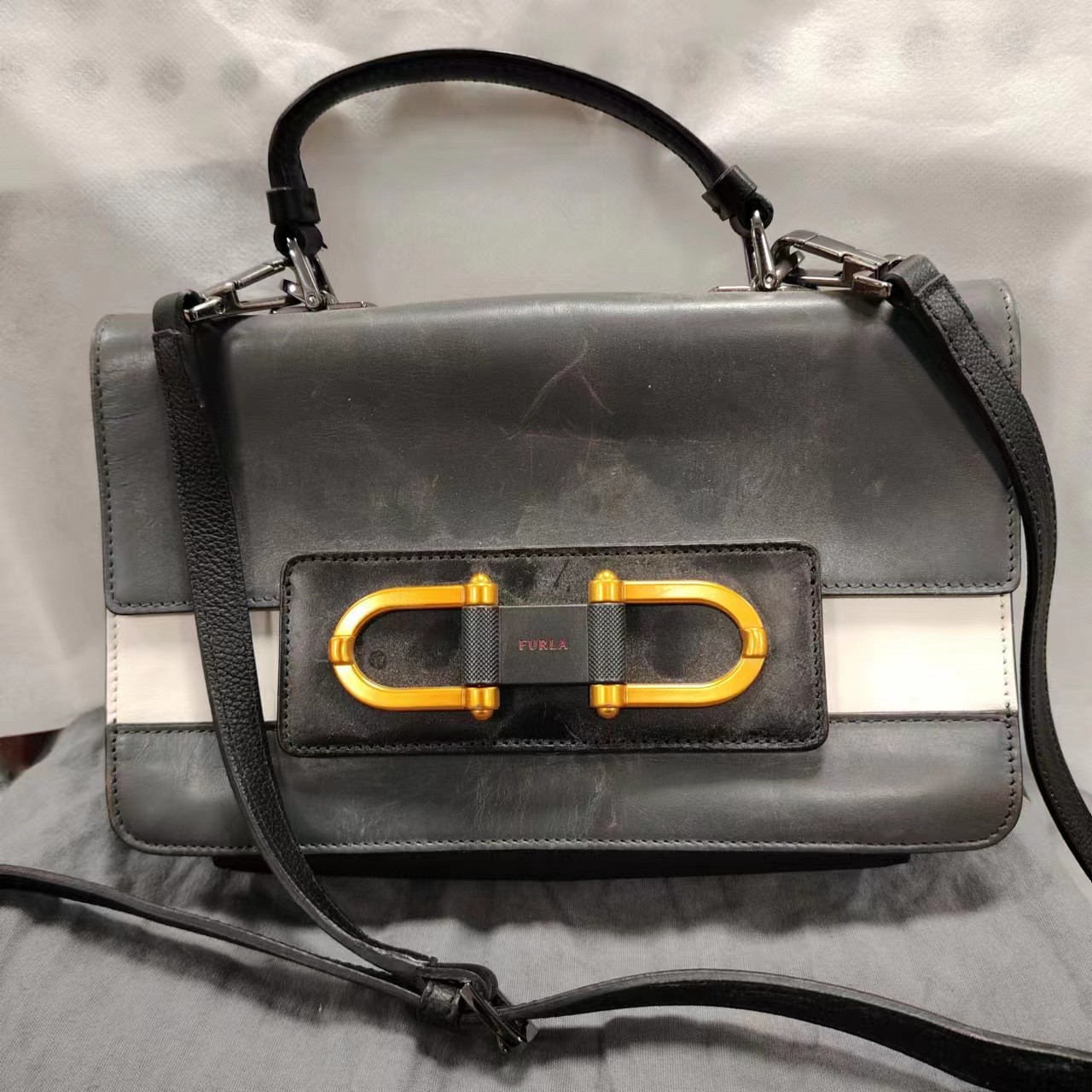 95新 FURLA/芙拉 乱乱子中古/女士/斜挎包/39567