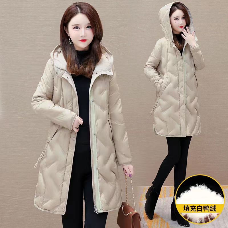【FTS】潮流时尚白鸭绒羽绒服女2023款冬装洋气时尚保暖气质外套