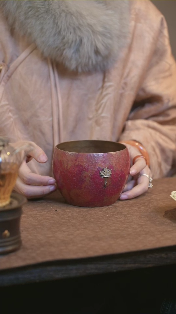 【闪购商品】1三善斋 枫叶水洗+禾器皮茶巾