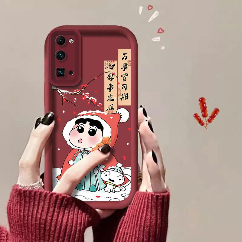 适用于荣耀30PRO手机壳HONOR30pro新年款小新可爱女防摔软壳全包