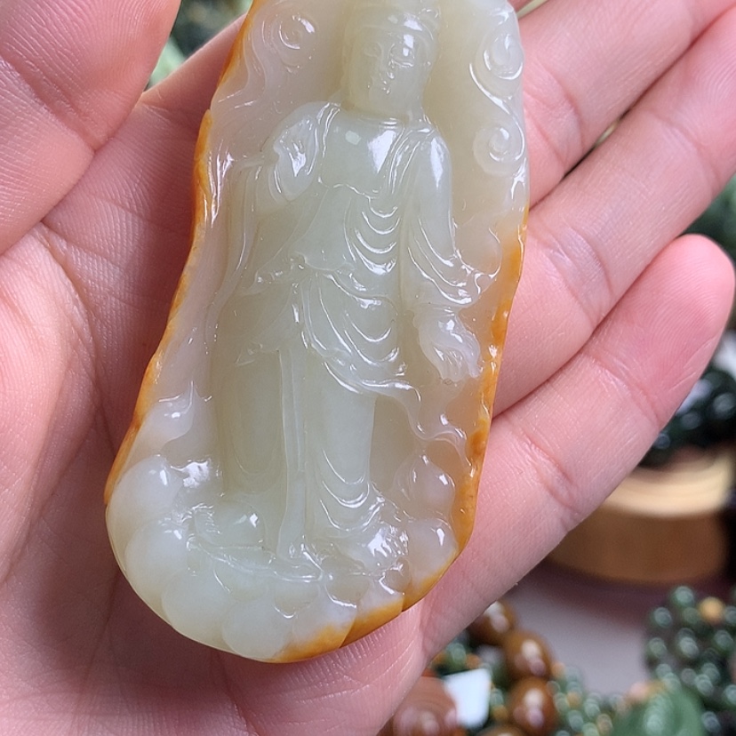 【闪购商品】岫岩河磨玉（透闪石质玉）颈饰未镶嵌大*