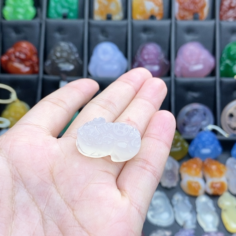 【闪购商品】玛瑙/玉髓颈饰合金小*婆