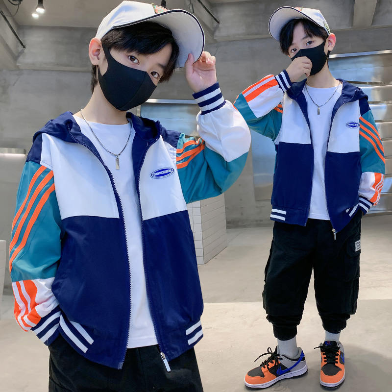 巴拉巴拉儿童装男童秋装外套2023新款中大童秋季炸街男孩春秋款洋