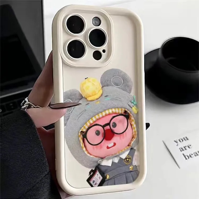 海狸娃娃萌苹果15plus手机壳iPhone13promax新款12/11xr软7/7plus