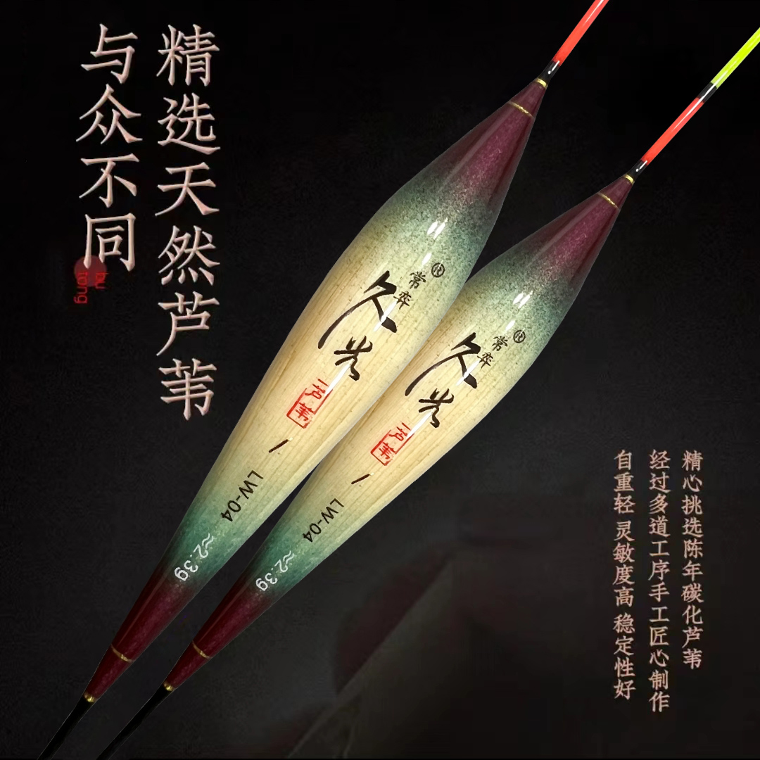 精品高灵敏带壳芦苇浮漂一支