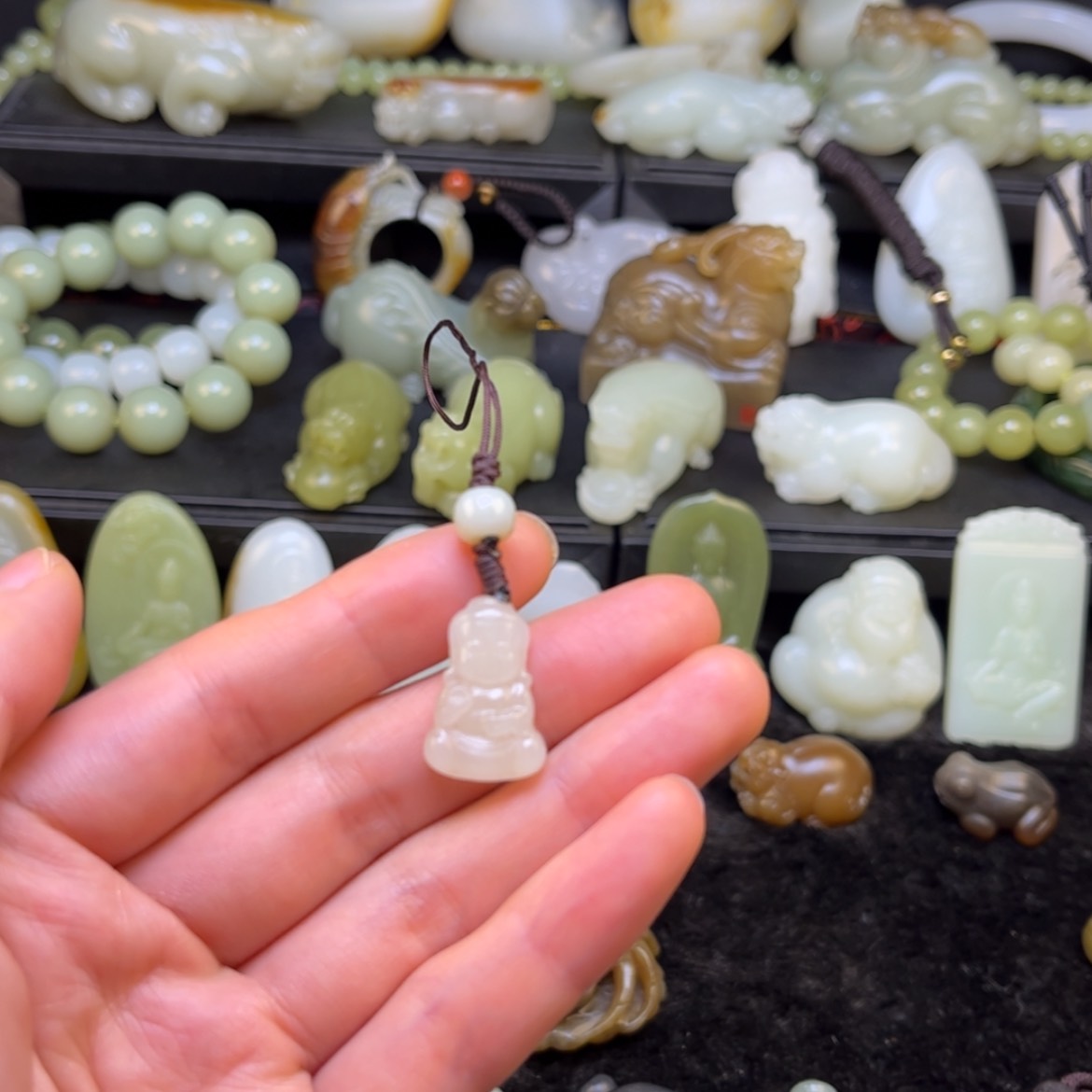 【闪购商品】和田玉（糖玉）挂件未镶嵌婷****记