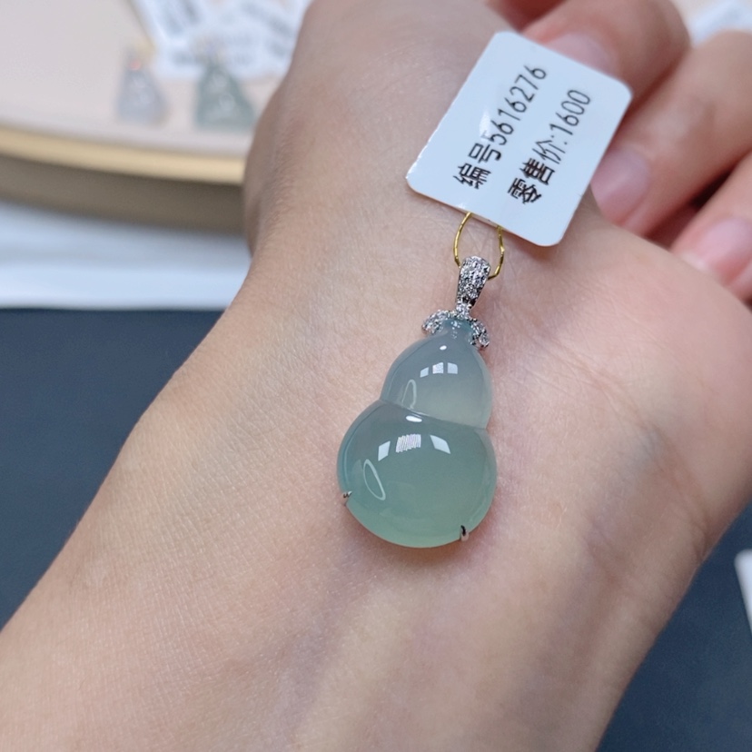 【闪购商品】翡翠颈饰18K金镶嵌5616276