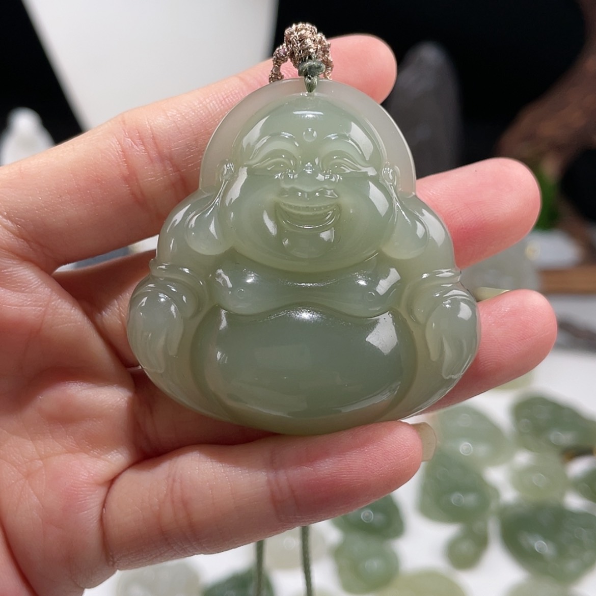 【闪购商品】和田玉颈饰未镶嵌@**姐佛48高冰