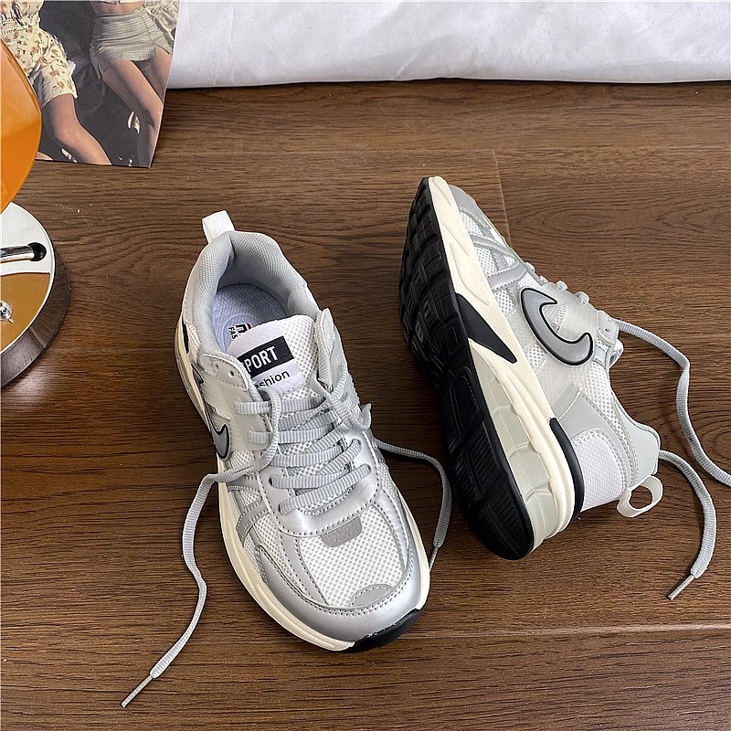 派迪盛 棉鞋轻便复古老爹鞋ins潮2023新款超火百搭厚底休闲运动鞋