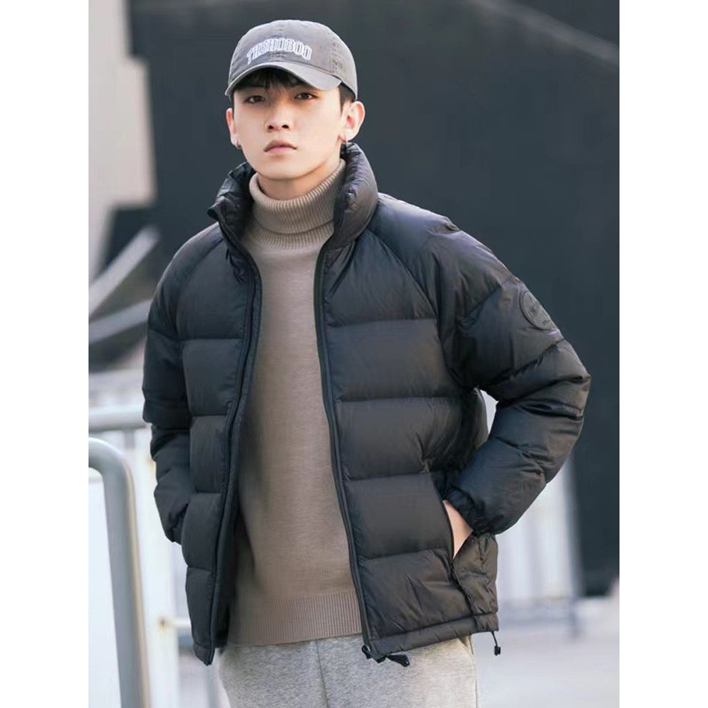 轻薄鸭绒羽绒服男冬季加绒加厚保暖外套休闲宽松防寒户外RT